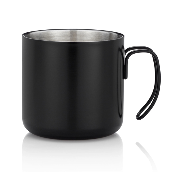 Double wall stainless steel camping mug with curved handle.... from ASI 39820 Opusline (Benmex) / Opus Line
