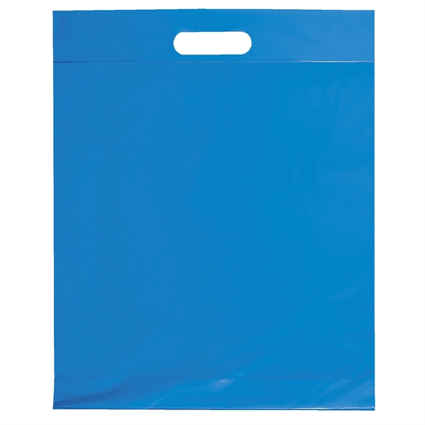 2.5 mil. low-density plastic bag with reinforced die cut handles.... from ASI 37940 Bag Makers Inc
