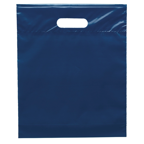 2.5 mil. low-density plastic bag with reinforced die cut handles.... from ASI 37940 Bag Makers Inc