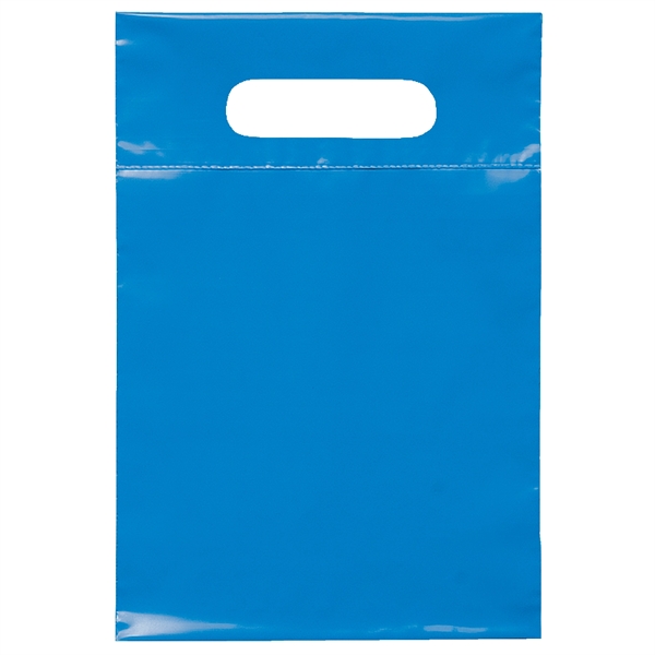 2.5 mil. low-density plastic bag with reinforced die cut handles.... from ASI 37940 Bag Makers Inc