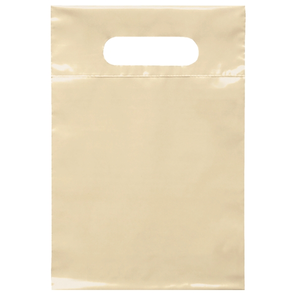 2.5 mil. low-density plastic bag with reinforced die cut handle.... from ASI 37940 Bag Makers Inc