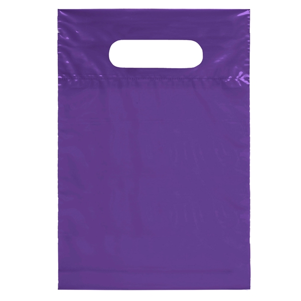 2.5 mil. low-density plastic bag with reinforced die cut handles.... from ASI 37940 Bag Makers Inc