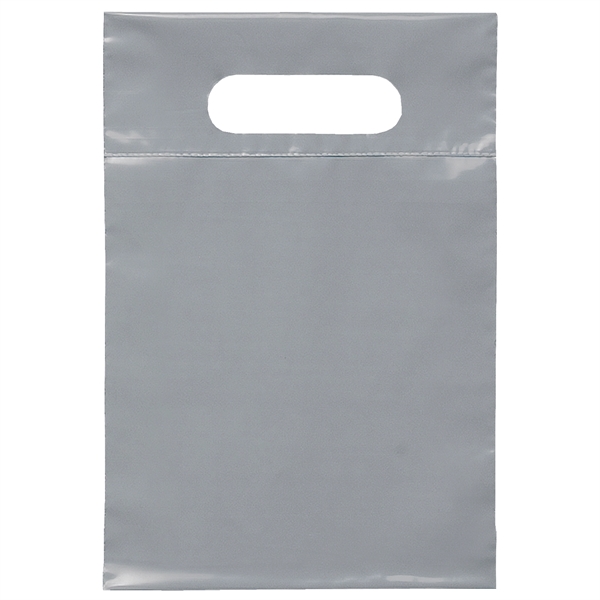 2.5 mil. low-density plastic bag with reinforced die cut handle.... from ASI 37940 Bag Makers Inc