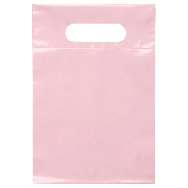 2.5 mil. low-density plastic bag with reinforced die cut handle.... from ASI 37940 Bag Makers Inc