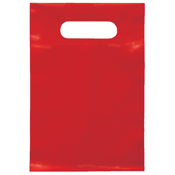 2.5 mil. low-density plastic bag with reinforced die cut handles.... from ASI 37940 Bag Makers Inc