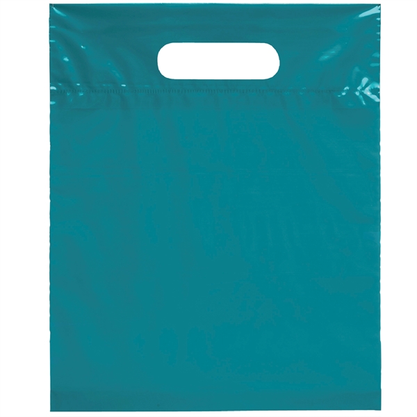 2.5 mil. low-density plastic bags with reinforced die cut handles.... from ASI 37940 Bag Makers Inc