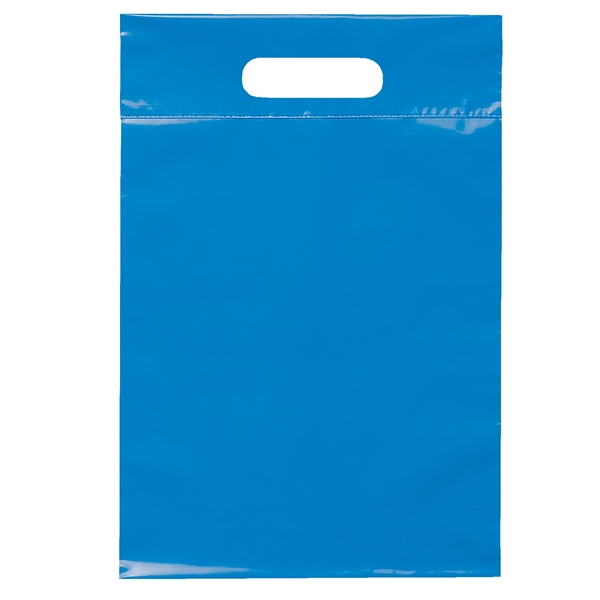 2.5 mil. low-density plastic bag with reinforced die cut handles.... from ASI 37940 Bag Makers Inc