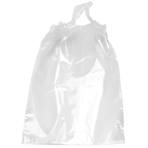 Low-density plastic bag with poly-draw handles.... from ASI 37940 Bag Makers Inc