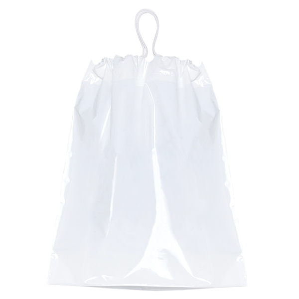 Low-density plastic bag with cotton-draw handles.... from ASI 37940 Bag Makers Inc