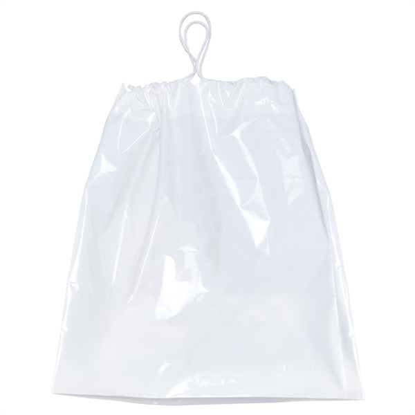 Low-density plastic bag with cotton-draw handles.... from ASI 37940 Bag Makers Inc