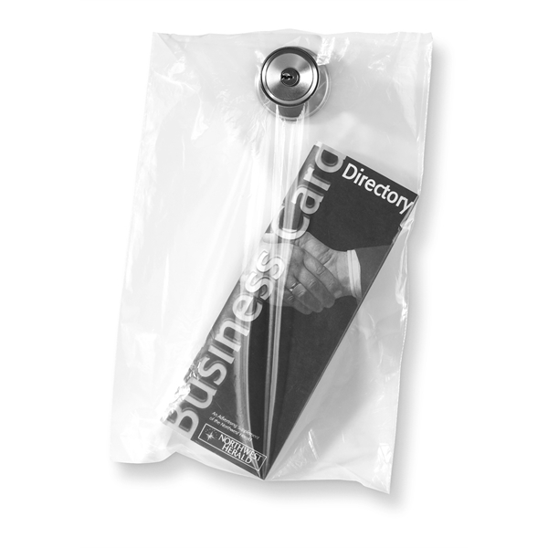 1.0 mil. clear plastic bag with a 1 1/2" diameter hole... from ASI 37940 Bag Makers Inc