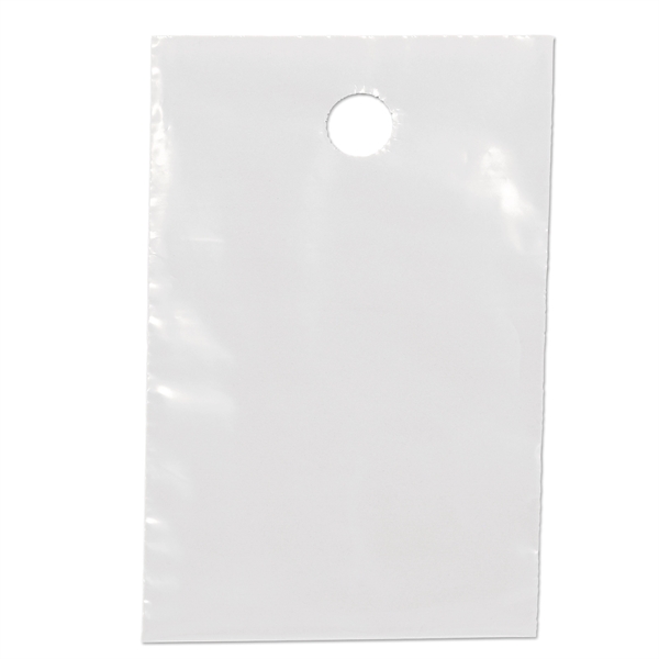 3.0 mil. plastic bag with 1 1/2" diameter hole can hang... from ASI 37940 Bag Makers Inc