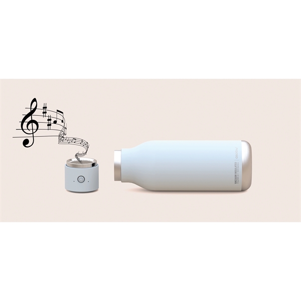 Double wall vacuum insulated stainless steel water bottle with wireless speaker.... from ASI 31518 ADNART