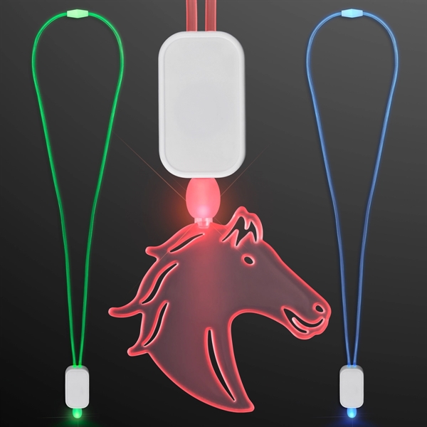 Neon Look LED Cool Lanyards with Acrylic Pendants.... from ASI 34194 ALightPromos / Alight Promotional Products