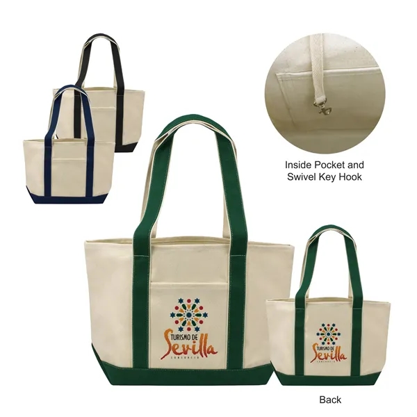 This 18 oz cotton canvas heavy-duty daily open boat tote is... from ASI 41511 Brainchild USA Inc / BrainChild Gift Club