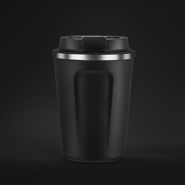 Coffee cup with easy grip handle and flip top spill proof... from ASI 31518 ADNART