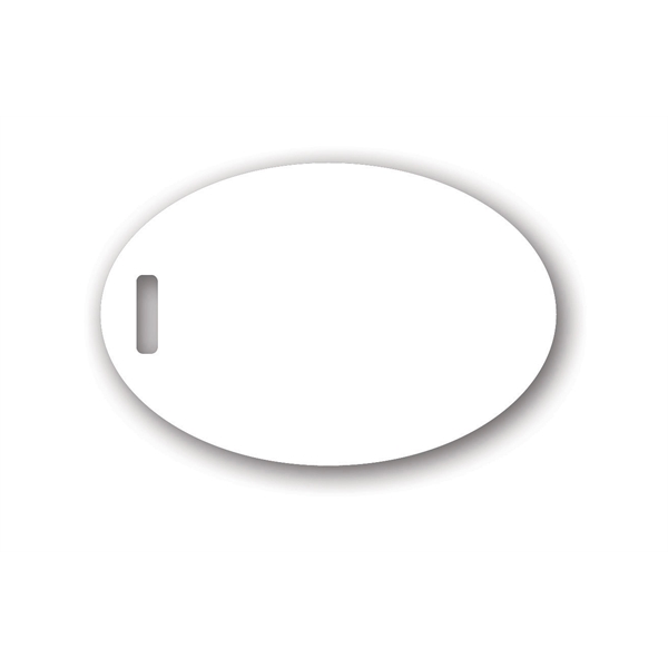 Oval shaped spectrum badges with full-color UV inkjet printing on bright... from ASI 59080 Halls & Company