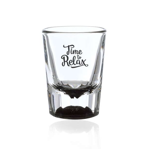 2 oz. shot glass with huge imprint area and heavy base... from ASI 39552 BEL Promo