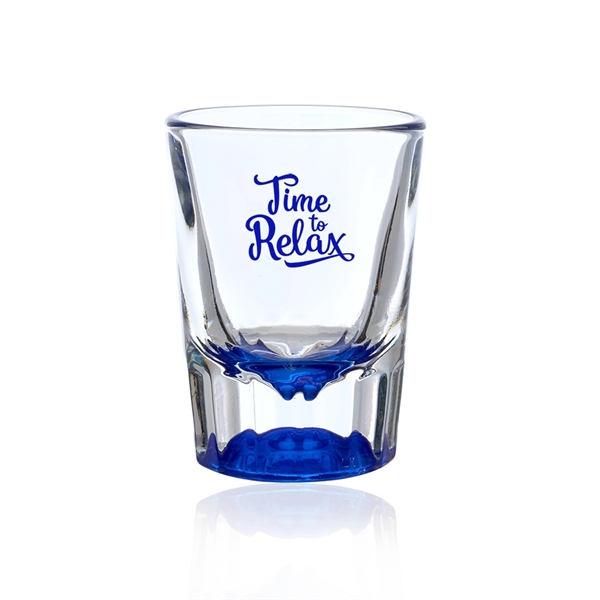 2 oz. shot glass with huge imprint area and heavy base... from ASI 39552 BEL Promo