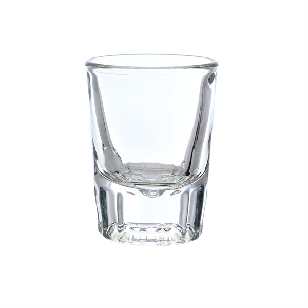 2 oz. shot glass with huge imprint area and heavy base... from ASI 39552 BEL Promo