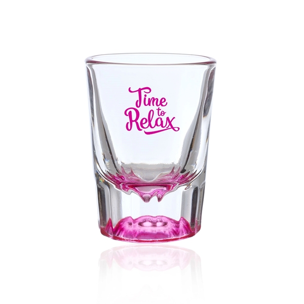 2 oz. shot glass with huge imprint area and heavy base... from ASI 39552 BEL Promo