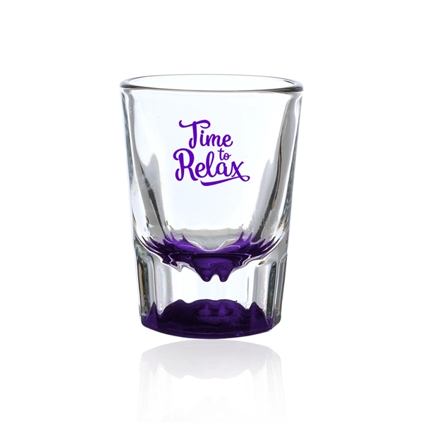 2 oz. shot glass with huge imprint area and heavy base... from ASI 39552 BEL Promo