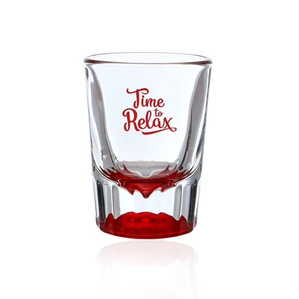 2 oz. shot glass with huge imprint area and heavy base... from ASI 39552 BEL Promo