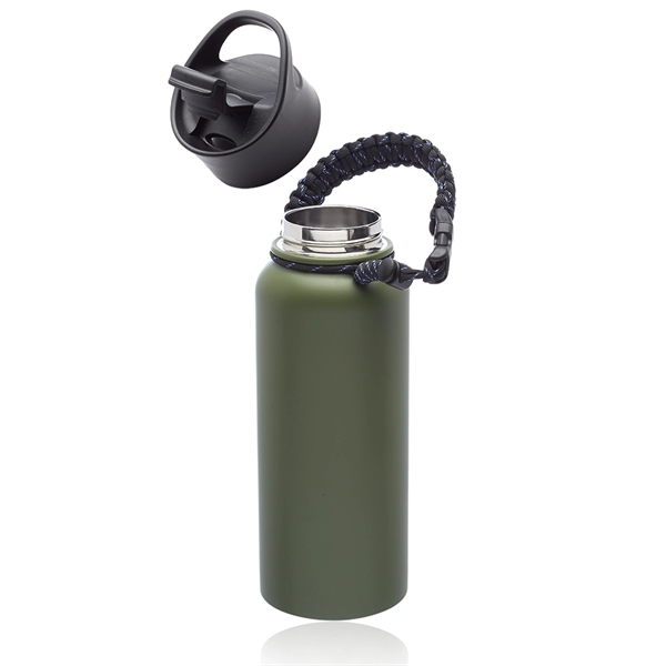 34 oz. stainless steel water bottle with plastic flip lid, handle,... from ASI 39552 BEL Promo