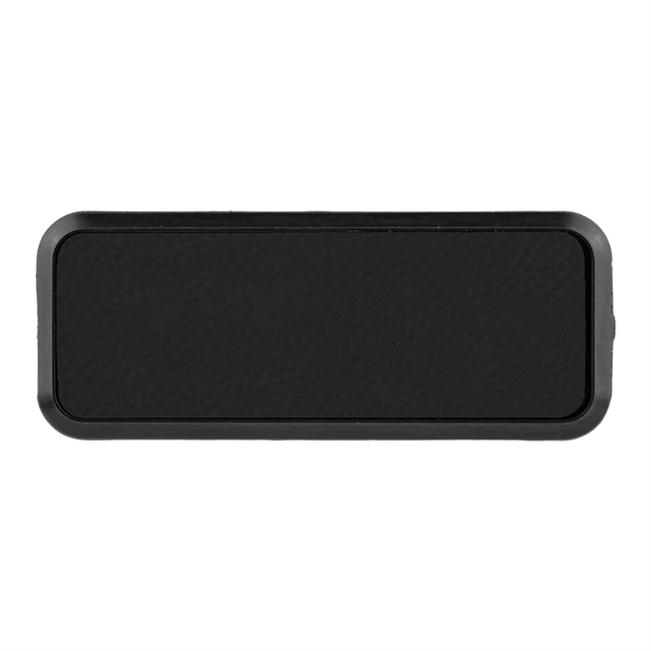 Leatherette name badge with a magnetic backing.... from ASI 59080 Halls & Company