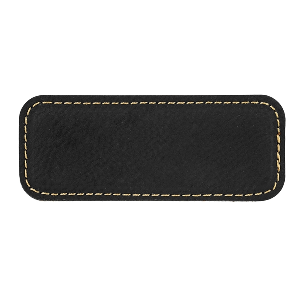Leatherette name badge with a magnetic backing.... from ASI 59080 Halls & Company