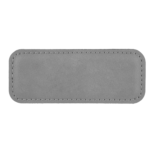 Leatherette name badge with a magnetic backing.... from ASI 59080 Halls & Company