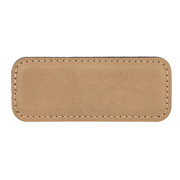Leatherette name badge with a magnetic backing.... from ASI 59080 Halls & Company