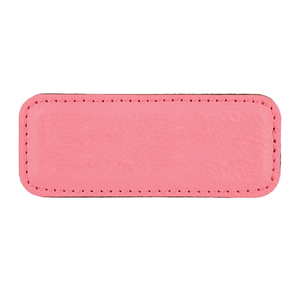 Leatherette name badge with a magnetic backing.... from ASI 59080 Halls & Company