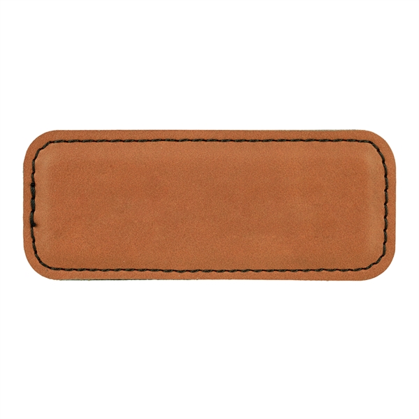 Leatherette name badge with a magnetic backing.... from ASI 59080 Halls & Company