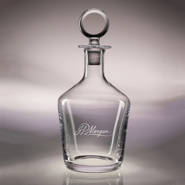 Craft decanter made of hand-blown lead-free crystal with a 34 oz.... from ASI 62985 J. Charles