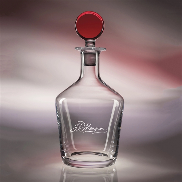 Craft decanter made of hand-blown lead-free crystal with a 34 oz.... from ASI 62985 J. Charles