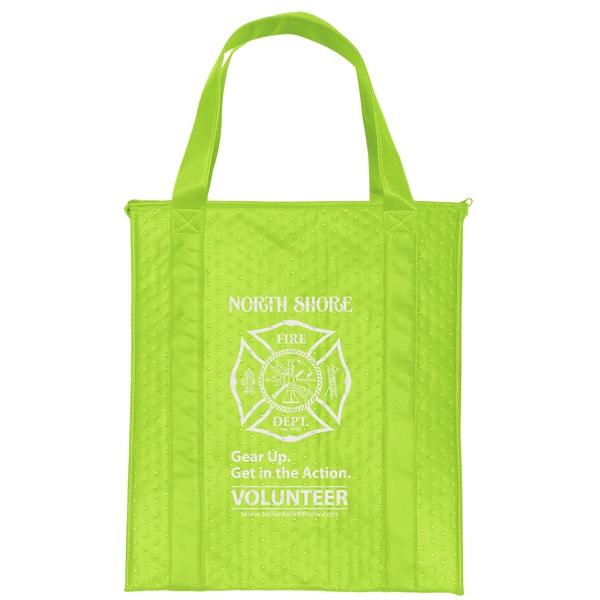 Insulated Non-Woven Tote with thermal foil interior.... from ASI 37940 Bag Makers Inc