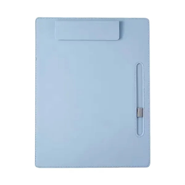 PU leather A4 clipboard with metal clip plus 1 color silkscreen... from ASI 37218 Athena Promo (tm)