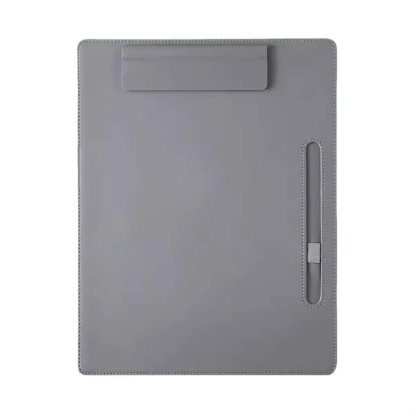 PU leather A4 clipboard with metal clip plus 1 color silkscreen... from ASI 37218 Athena Promo (tm)