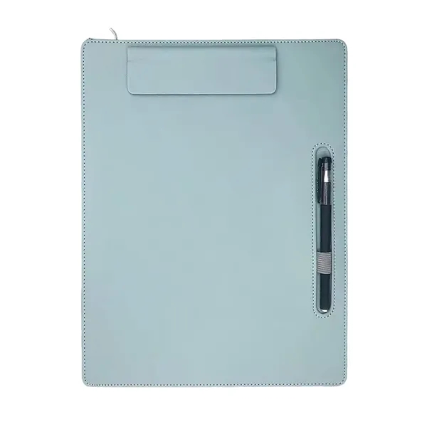PU leather A4 clipboard with metal clip plus 1 color silkscreen... from ASI 37218 Athena Promo (tm)