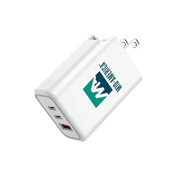 The TriCharge 65W Wall Charger is ultra-compact for travel and charges... from ASI 90154 Sunjoy Group Inc