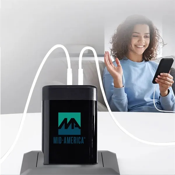 The TriCharge 65W Wall Charger is ultra-compact for travel and charges... from ASI 90154 Sunjoy Group Inc