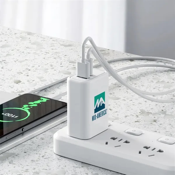 The TriCharge 65W Wall Charger is ultra-compact for travel and charges... from ASI 90154 Sunjoy Group Inc