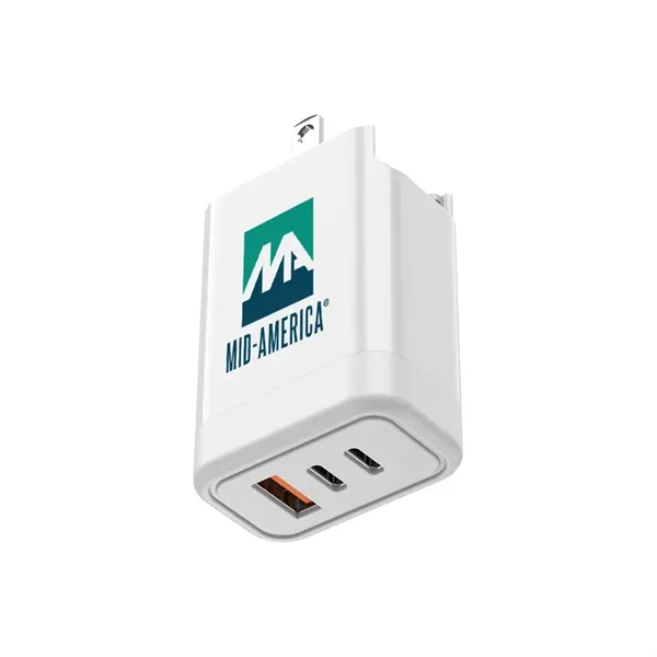 The TriCharge 65W Wall Charger is ultra-compact for travel and charges... from ASI 90154 Sunjoy Group Inc