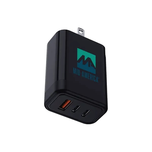 The TriCharge 65W Wall Charger is ultra-compact for travel and charges... from ASI 90154 Sunjoy Group Inc