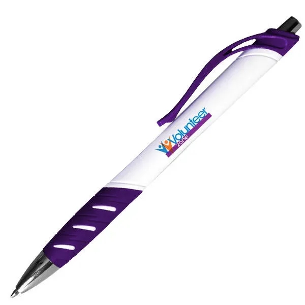 White Allure Grip Pen, Full Color Digital... from ASI 30270 Aakron Line
