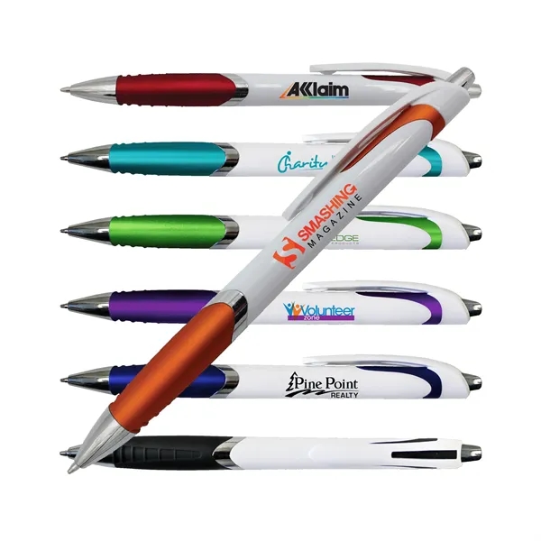 White Crest Grip Pen... from ASI 30270 Aakron Line