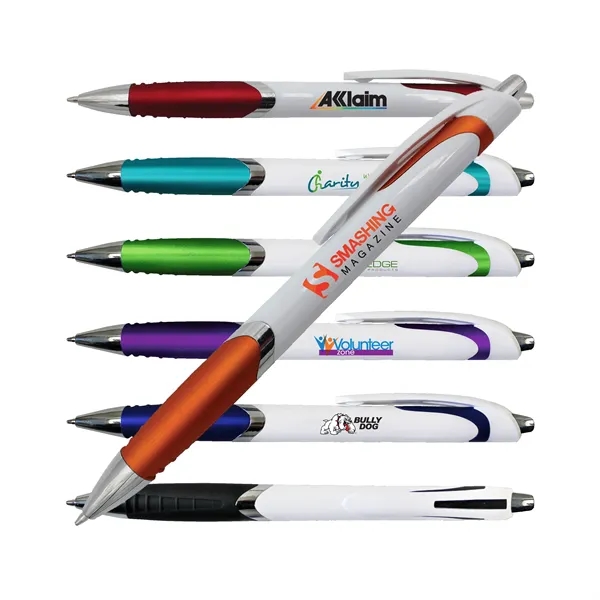 White Crest Grip Pen, Full Color Digital... from ASI 30270 Aakron Line