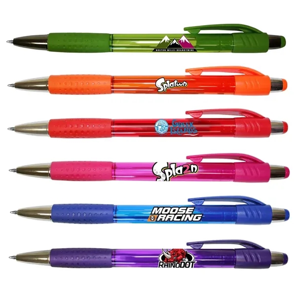 Mardi Gras Grip Pen, Full Color Digital... from ASI 30270 Aakron Line