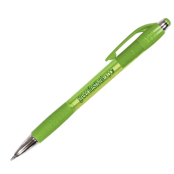 Mardi Gras Grip Pen, Blue Ink... from ASI 30270 Aakron Line